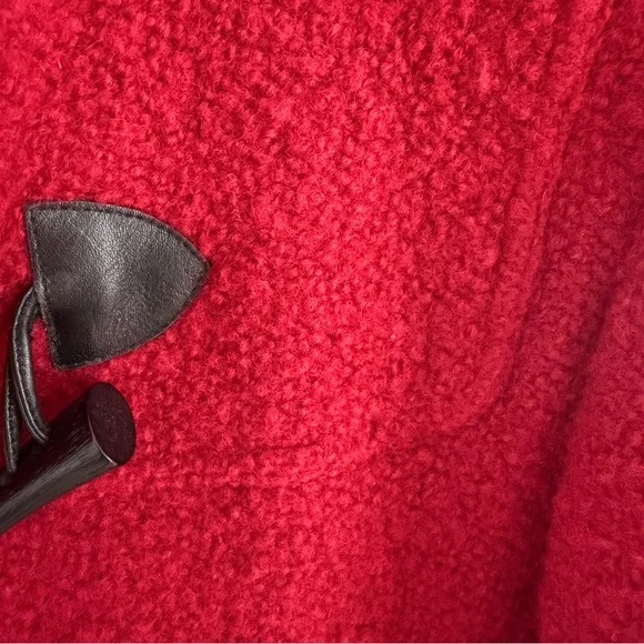 Express Women's Vibrant Red Pea Coat - Picture 4 of 4